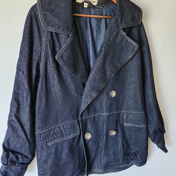 Free People 'Street Car' Denim Coat size S - Picture 3 of 14